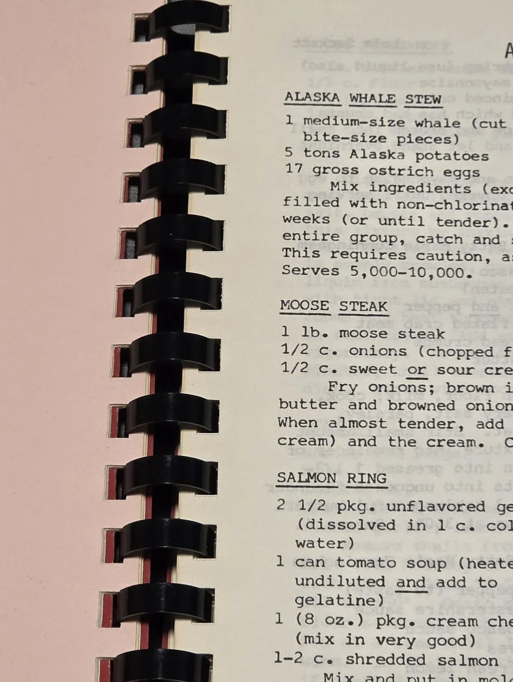 Vintage 1979 Anchorage, AK First Baptist Church Cookbook With Alaskana Recipes